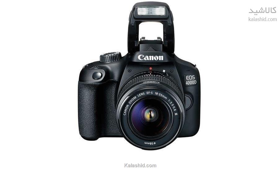 قیمت دوربین دیجیتال کانن مدل EOS ۴۰۰۰D به همراه لنز ۱۸-۵۵ میلی متر DC III
