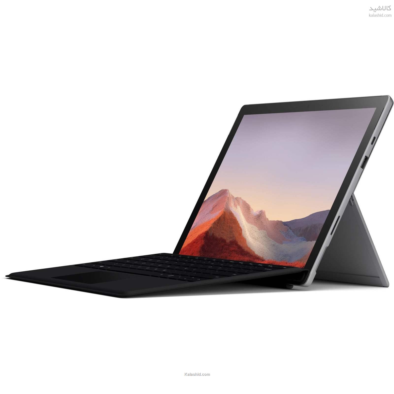 خرید تبلت مایکروسافت مدل Surface Pro 7 - E به همراه کیبورد Black Type Cover